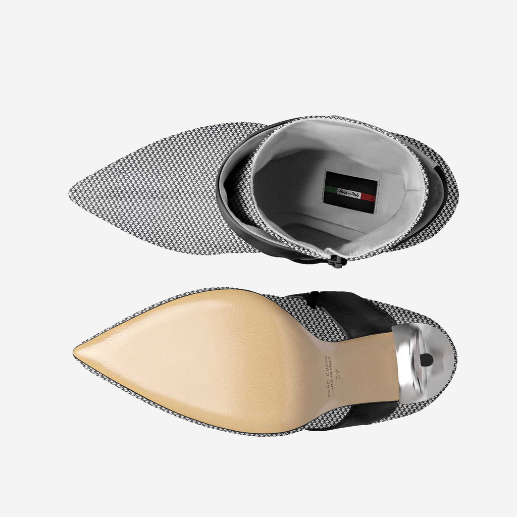 Botas de salto agulha vegan edição limitada BYMANYC® New York Futurista Onyx BYMANYC ® New York