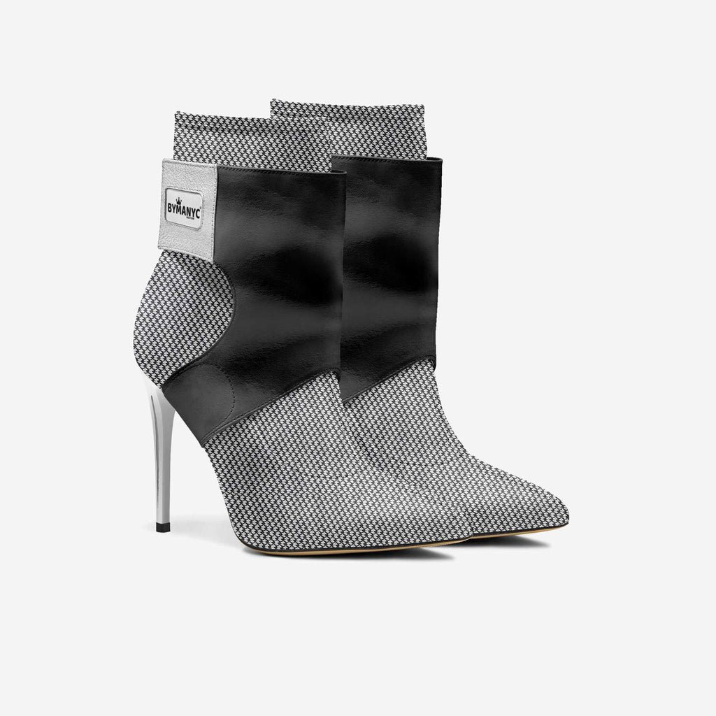 Botas de salto agulha vegan edição limitada BYMANYC® New York Futurista Onyx BYMANYC ® New York