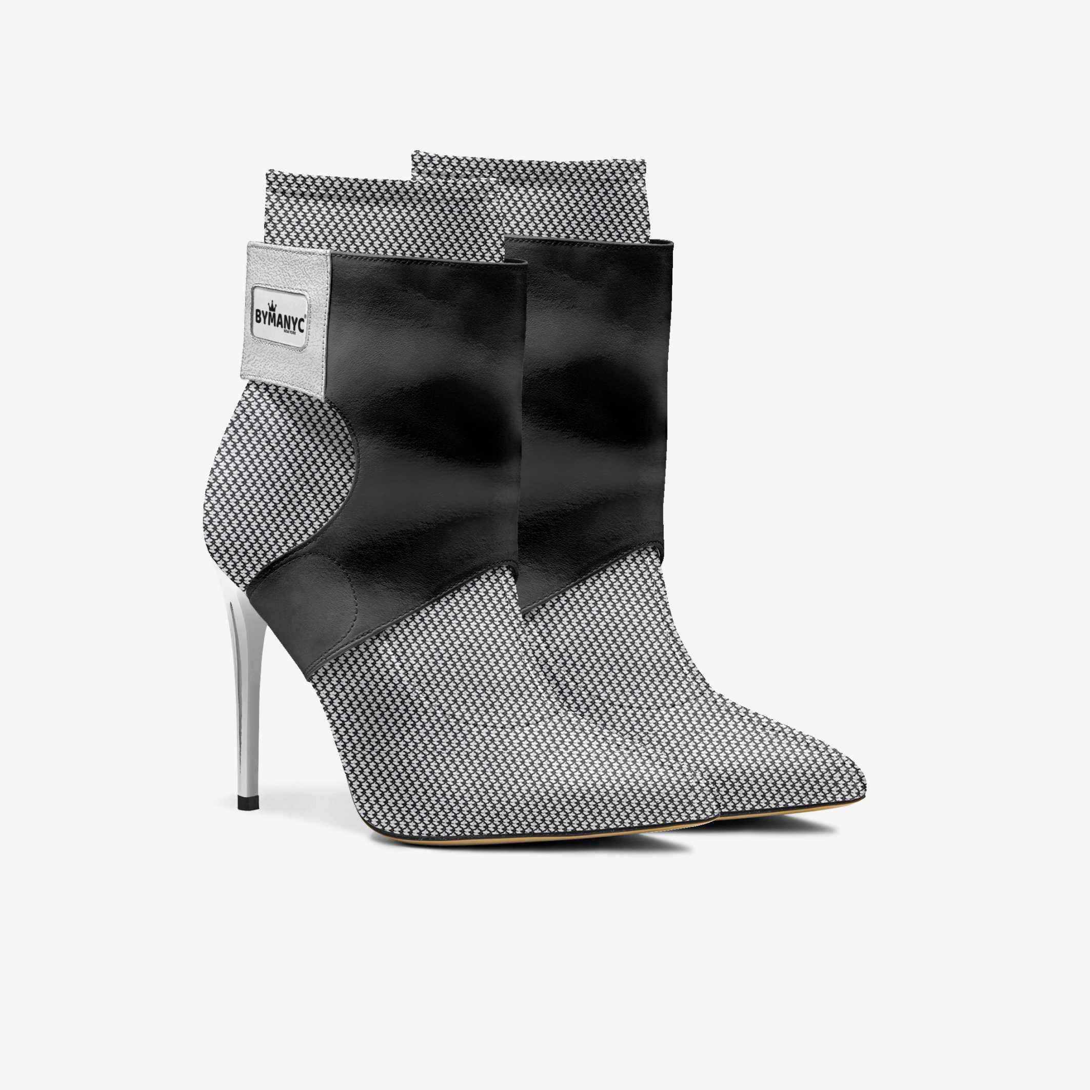 Botas de salto agulha vegan edição limitada BYMANYC® New York Futurista Onyx BYMANYC ® New York