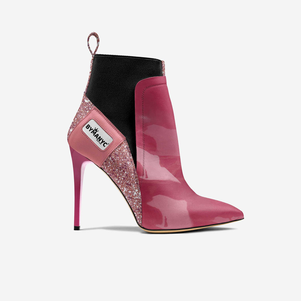 Sapato de salto vegan BYMANYC ® New York Soho Pink Blaze para mulher BYMANYC ® New York