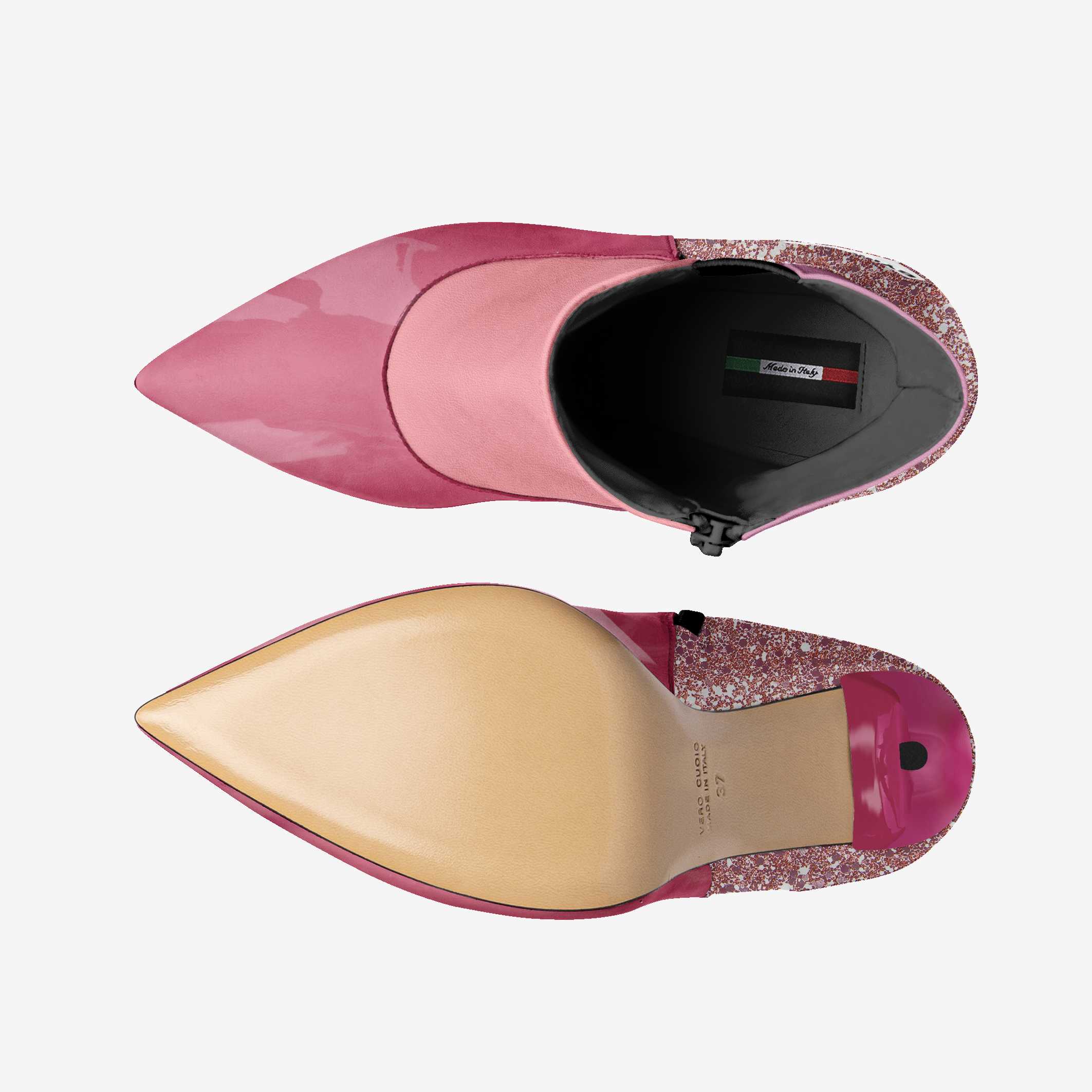 Vegan Heeled Shoe Women BYMANYC ® New York Tribeca Blush Twist BYMANYC ® New York