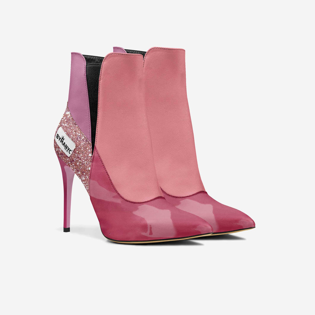 Vegan Heeled Shoe Women BYMANYC ® New York Tribeca Blush Twist BYMANYC ® New York