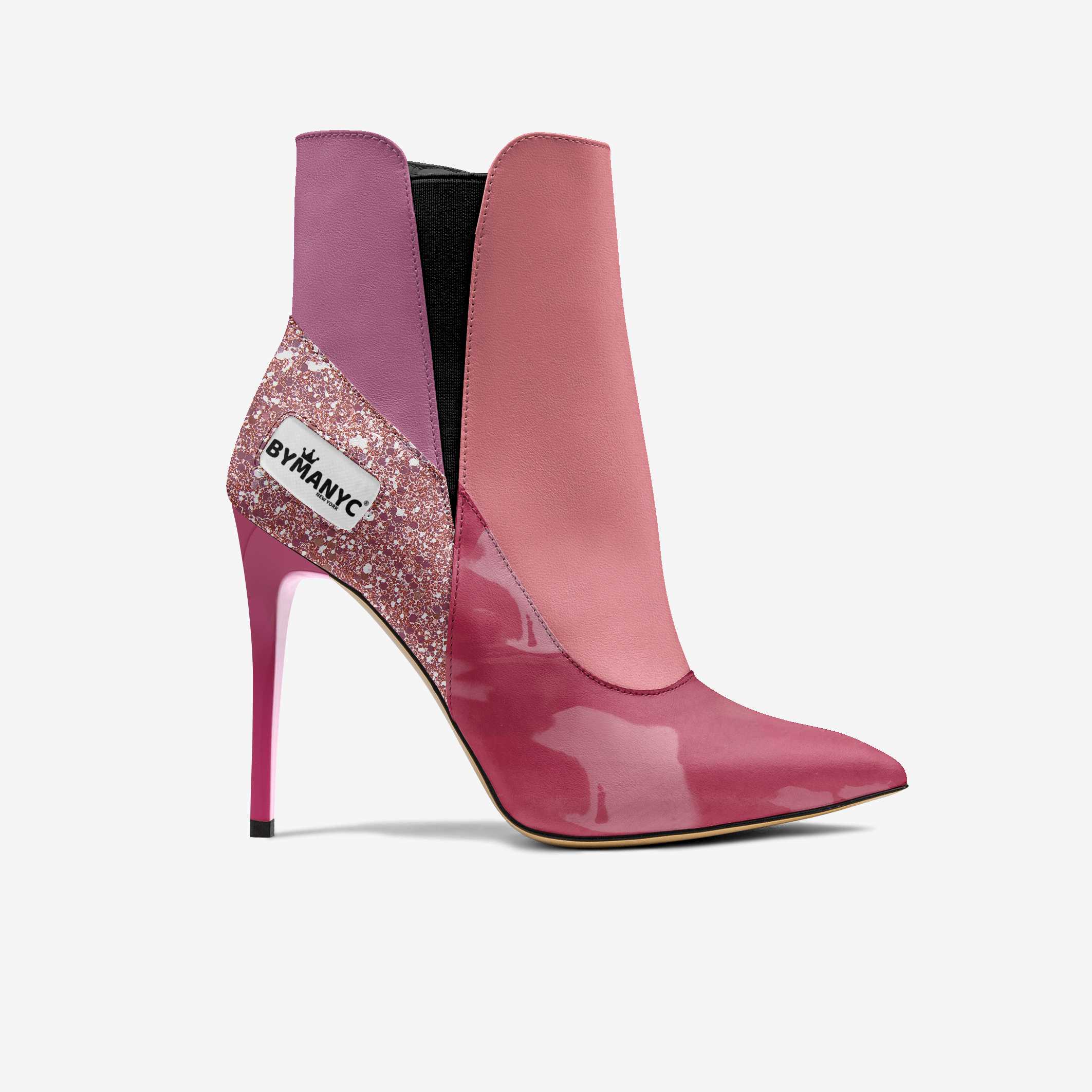 Vegan Heeled Shoe Women BYMANYC ® New York Tribeca Blush Twist BYMANYC ® New York