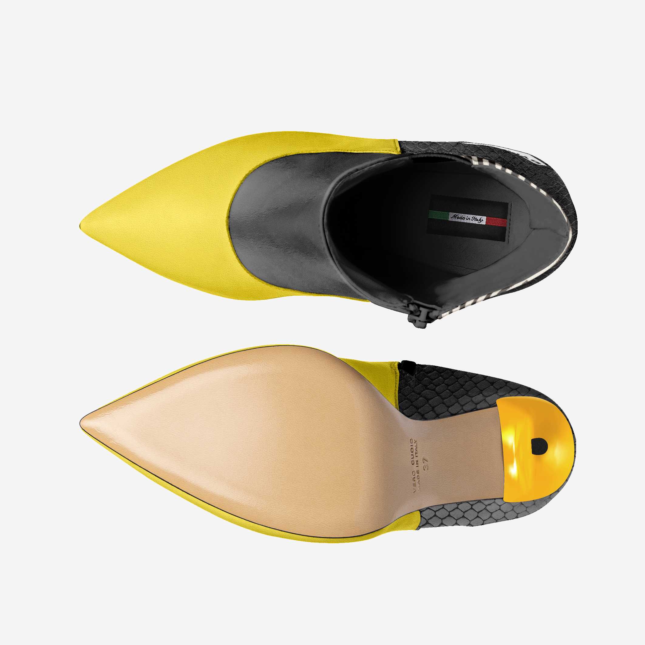 Vegan High Heel Women BYMANYC ® New York Tribeca Yellow Surge BYMANYC ® New York