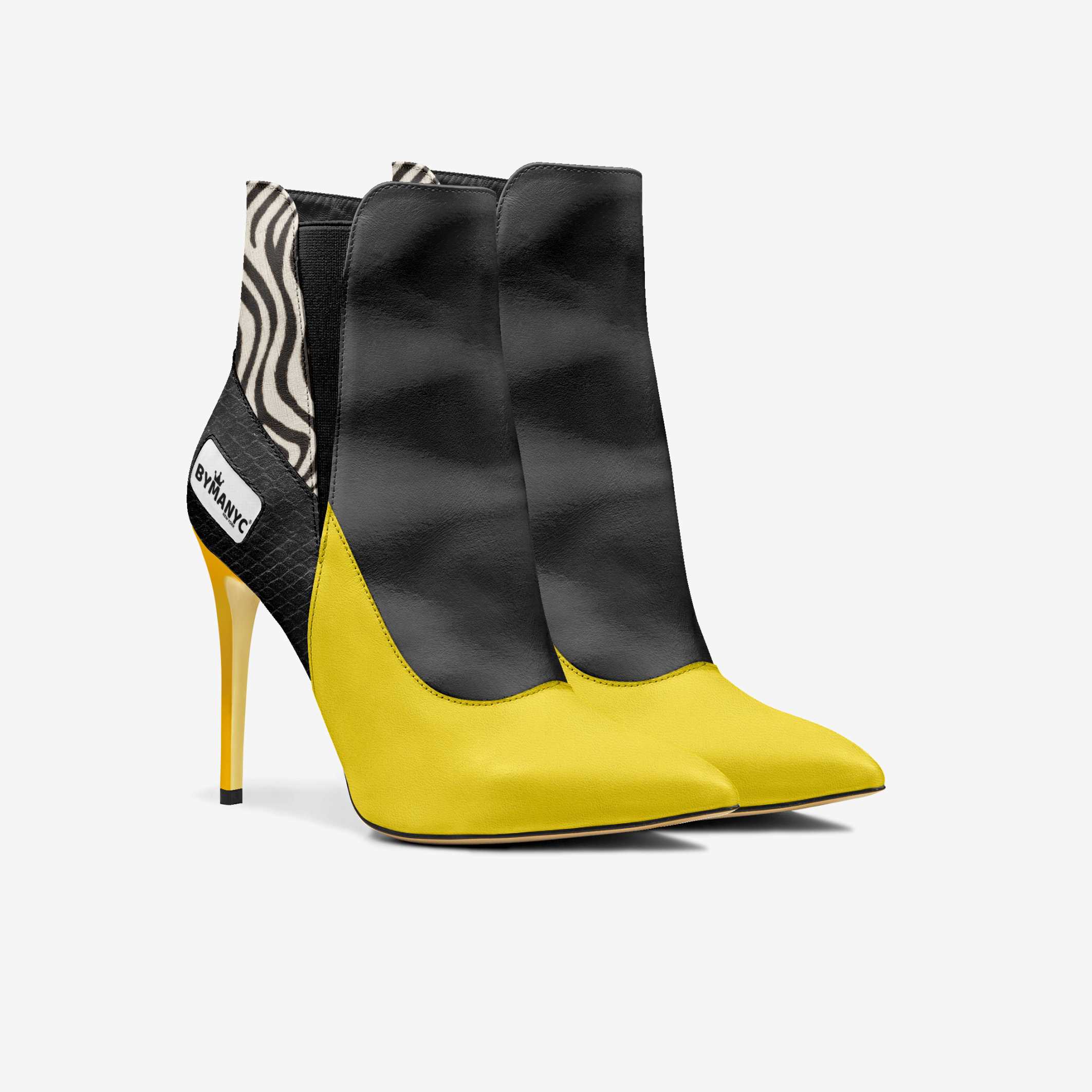 Vegan High Heel Women BYMANYC ® New York Tribeca Yellow Surge BYMANYC ® New York