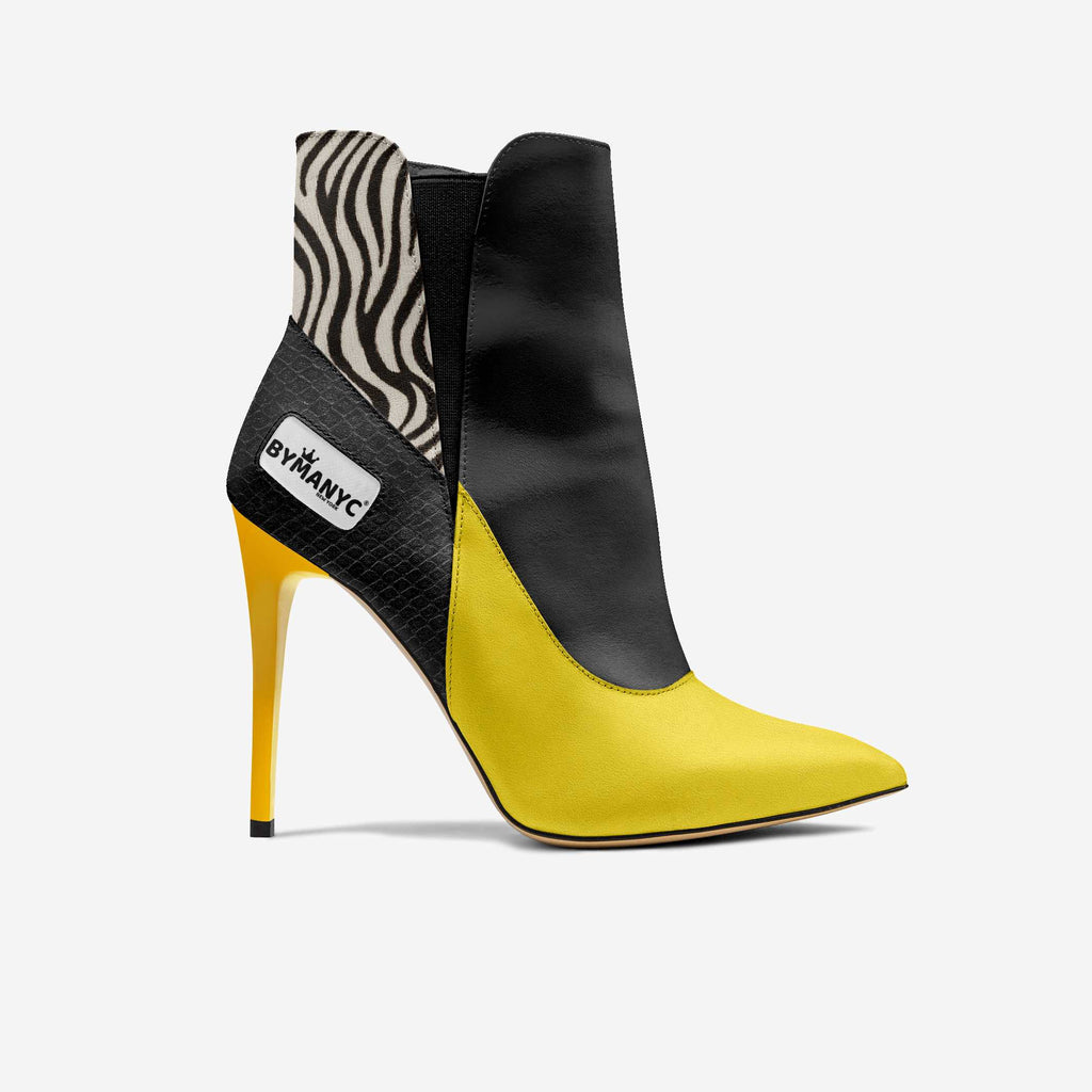 Vegan High Heel Women BYMANYC ® New York Tribeca Yellow Surge BYMANYC ® New York