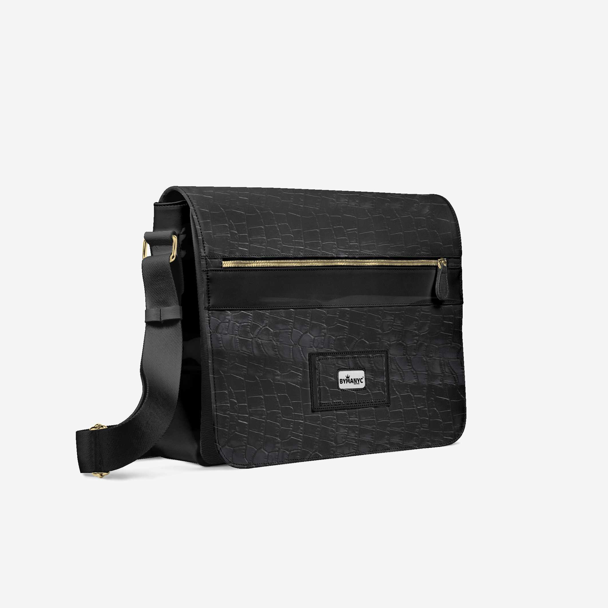 Vegan Luxe City Messenger Bag 16” | BYMANYC ® New York Milano Street Edge BYMANYC ® New York