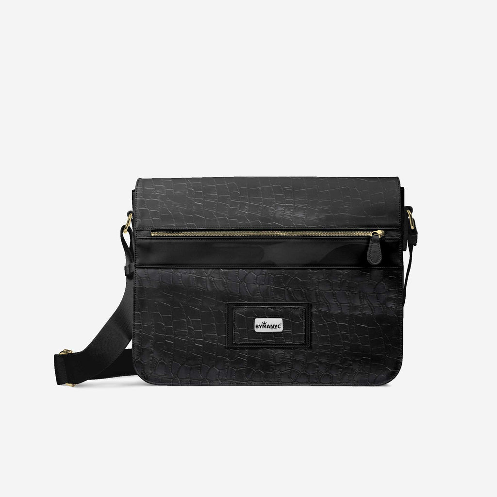 Vegan Luxe City Messenger Bag 16” | BYMANYC ® New York Milano Street Edge BYMANYC ® New York