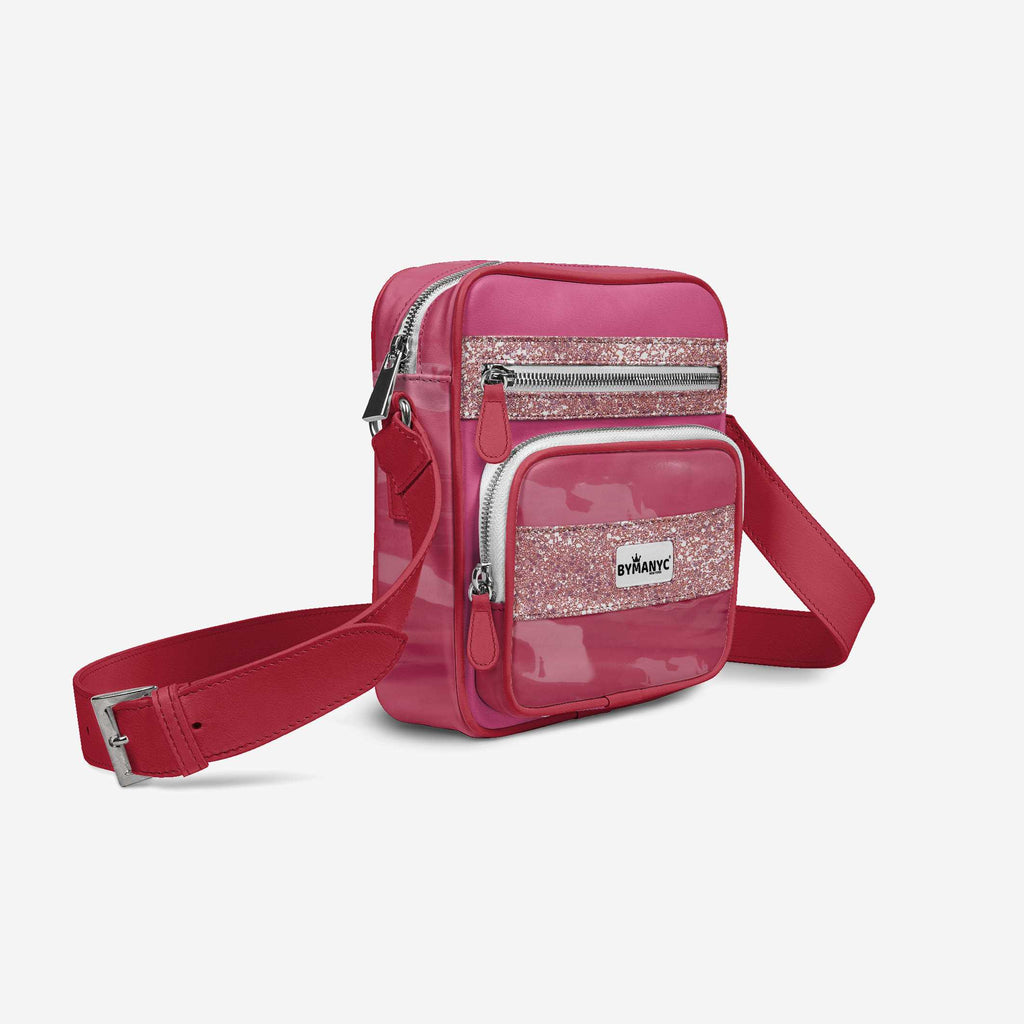 Vegan Pink Cross-Body Designer Shoulderbag | BYMANYC ® New York Luxury BYMANYC ® New York