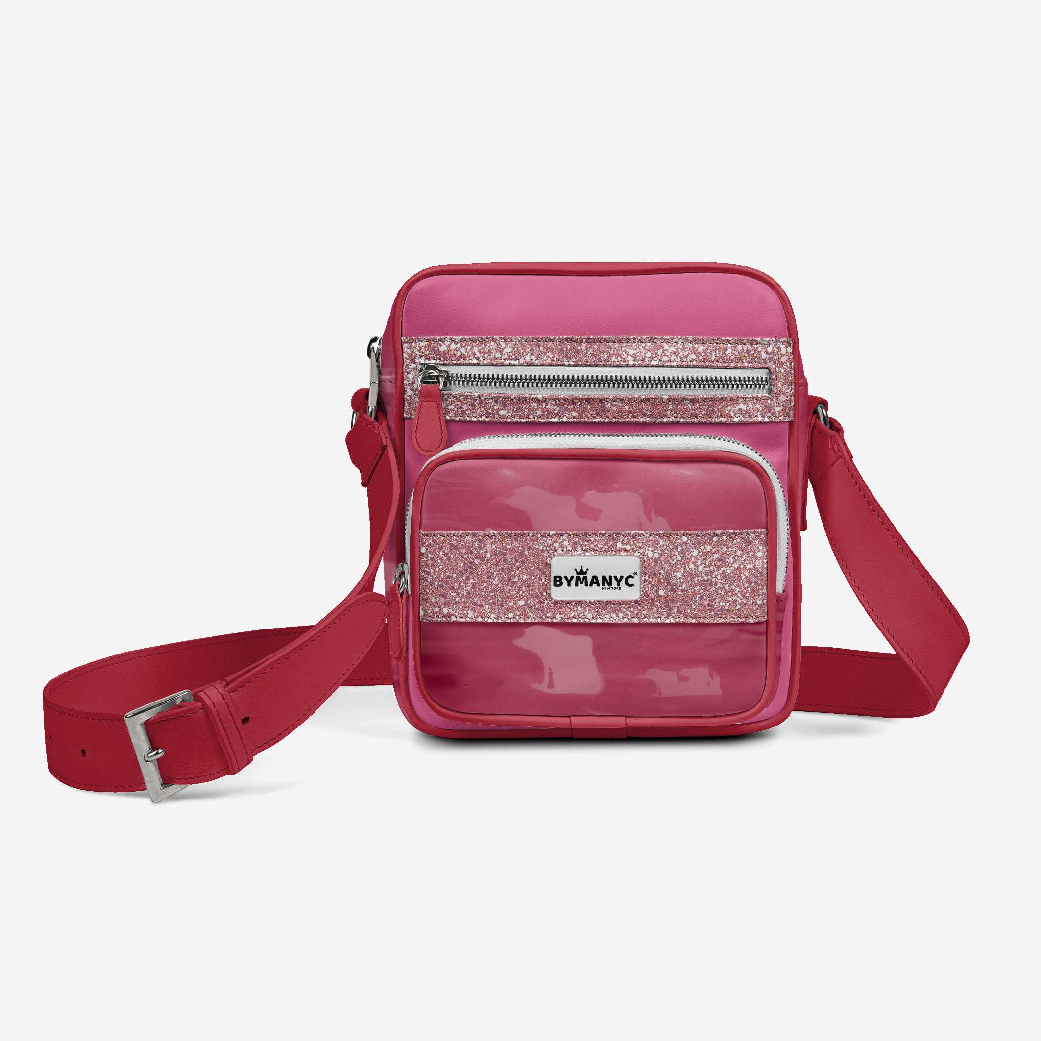 Vegan Pink Cross-Body Designer Shoulderbag | BYMANYC ® New York Luxury BYMANYC ® New York